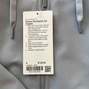 Lululemon rouge renegade zip hoodie